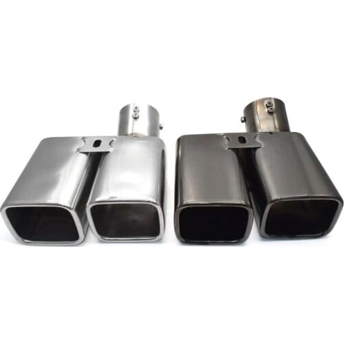 Stainless Steel Car Dual Outlet Exhaust Pipe Muffler Tip Car Exhaust System For Toyota Alphard Car Accessories Tailpipe