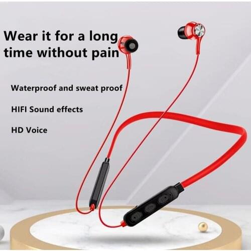 Bluetooth 5.0Earphones Magnetic Sports Running Headset Waterproof Sport earbuds Noise reduction Headphones audiophile Earphones