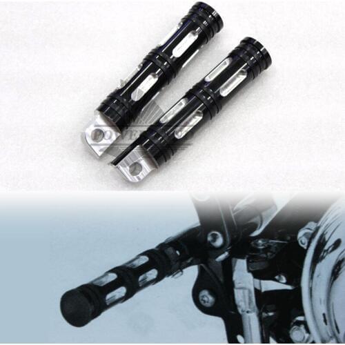 Brand New Black Motorcycle Billet Aluminum Cut Foot Rest Pedal Footpeg For Harley Sportster 883 1200 Touring Dyna & Softail