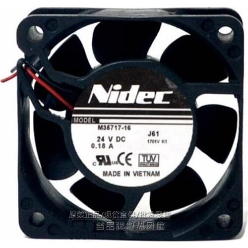 Wholesale Nidec M35717-16 DC 24V 0.18A 2Lines Big air inverter cooling fan
