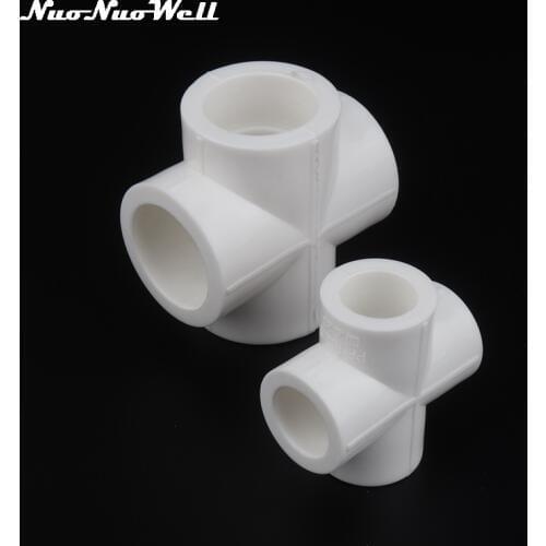 1pc PPR Cross Connector 20mm 25mm 32mm 40mm Water Pipe Plumbing Fittings PPR Water Pipe Four Ways Adapter Water Tuber Joints