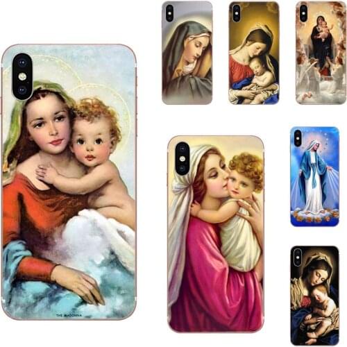TPU Cover Statue Virgin Mary Upscale For Samsung Galaxy A10 A20 A30 30S A40 A50 A50S A60 A70 A70S A80 A20E A51 A71 A9 2018
