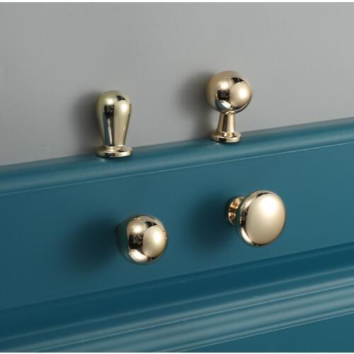 Vintage Furniture Handles Modern Zinc Alloy Cabinet Drawer Round Knob Cupboard Wardrobe Door Pull Furniture Handle Accessories