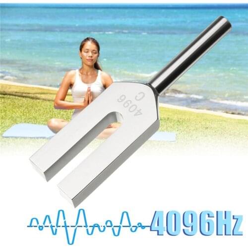 High-frequency Energy Tuning Fork Crystal 4096HZ Medical Tuning Fork Aluminum Alloy Healing Sound Vibration Therapy Medical Tool