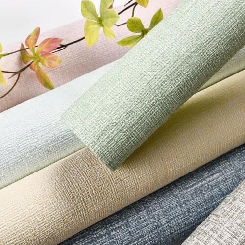 Faux Linen Textured Wallpaper Removable Self Adhesive Stick Contact Paper Wall Door for Accent Wall Bedroom GRSA889