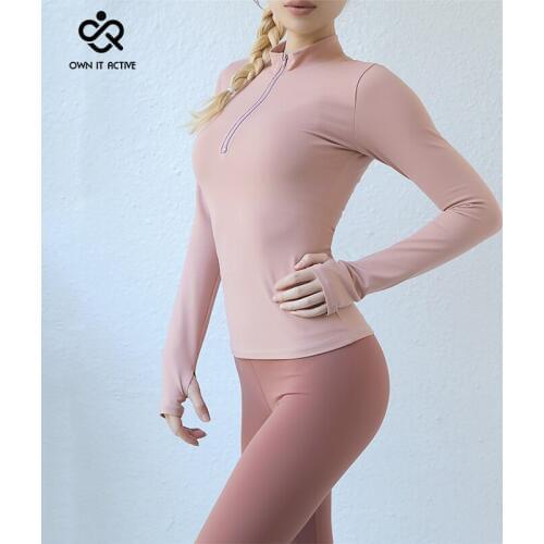 2019 New Slim Fit Women Fitness Yoga Top Women Long Sleeve Running Womens Sweatshirt Yoga Shirt Jogger Tops Quick Dry P334