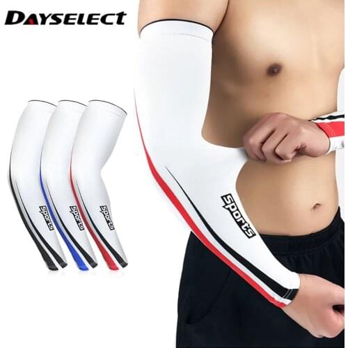 1 Pair Cycling Arm Sleeve UV Protection Outdoor Sports Basketball Running Sleeves Professional Bike Arm Warmers