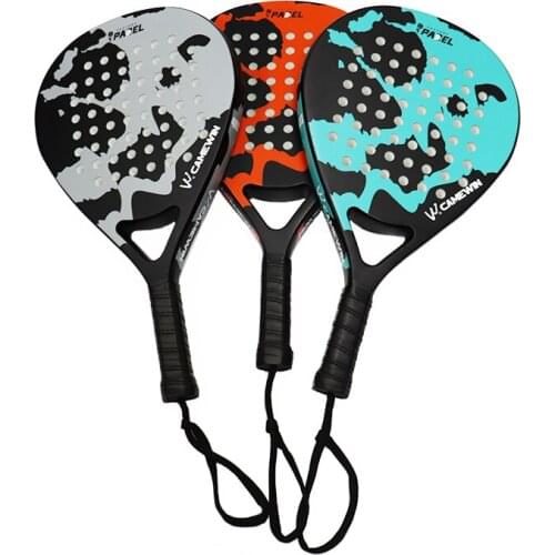 Hot 1 Pc Professional Full Carbon Padle Tennis Racket Raqueta Paddel Orang Men WomenTraining Accessories Bee Face Sports Racket