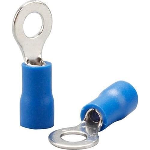 100pcs RV2-8 Ring insulated terminal Cable Wire Connector 1.5-2.5mm cable Electrical Crimp Terminal