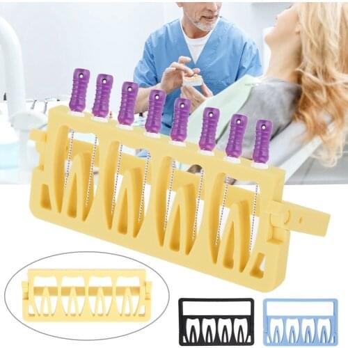 3 Colors Dental Lab Storage Rack 8 Holes Autoclavable Endodontic Drill Stand Root Canal Therapy Files Holder Detal Care Tools