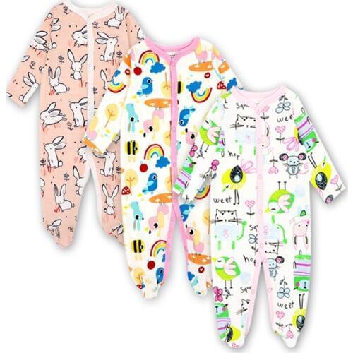3Pcs Baby Girl Rompers Children Clothes Full Sleeve Romper Fall Winter Baby Clothes Style Vestido Infantil
