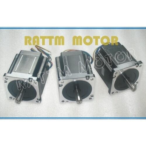 3pcs Quality NEMA34 878 Oz-in CNC stepper motor stepping motor/4.0A