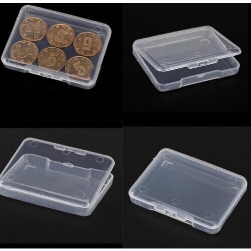 5pcs Plastic Transparent With Lid Storage Box Collection Container Case Part Box