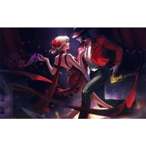 5d Diamond Wall Art Diy Painting Drizzt and Evelyn are married Cross Stitch Mosaic Anime Full Square Drill Embroidery Gifts