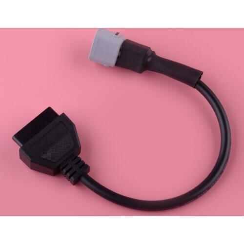 6 Pin 5 Needles Diagnostic Plug Adapter Cable Black Accessories Fit for Suzuki OBD2 Motorcycle Scooter ATV