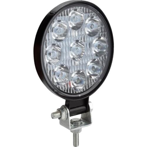 9LED 27W Work Light 12V 24V Car LED Spotlight Square Round Car Truck Off-Road Mini Ledbar Off-Road Accessories Auto Parts