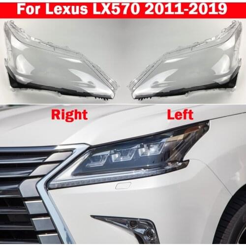Car Front Headlamp Head Lamp light Lampshade Lampcover Auto Glass Lens Shell For Lexus LX LX570 2011-2019 Headlight Cover
