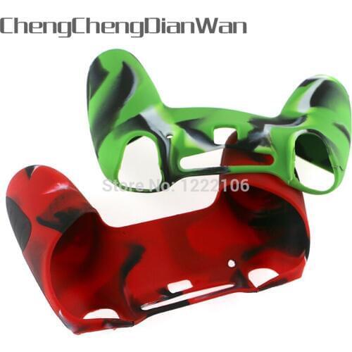 ChengChengDianWan 5pcs 20pcs Good quality Soft Silicone Rubber Case Thicker Skin Protective Cover for PS4 Controller