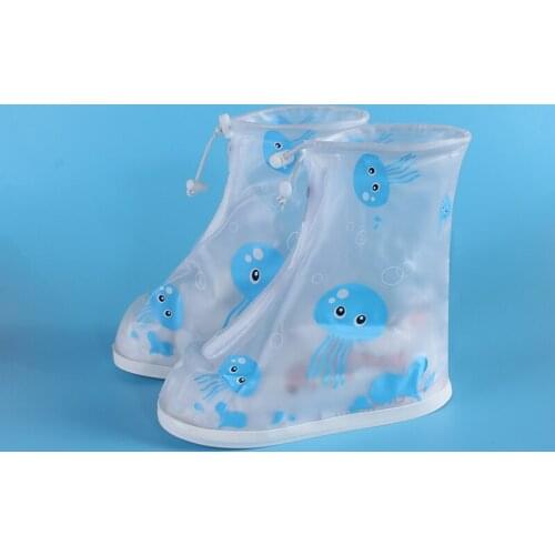 Childrens rain boots cover thick wear-resistant boys and girls waterproof shoes non-slip rainy day shoe covers