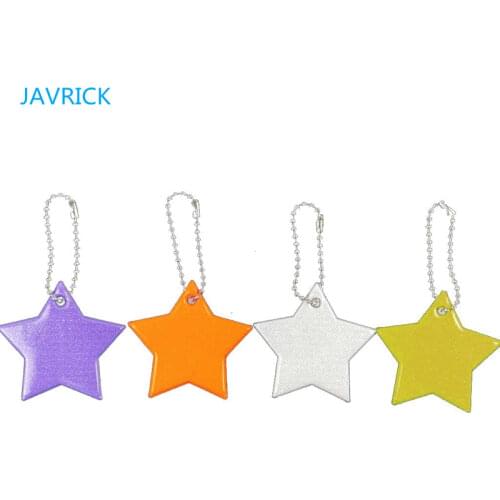 Child Safety Reflector Key Ring Star Ultra Reflective Gear Keychain for Clothing Bags Backpacks Strollers Wheelchairs