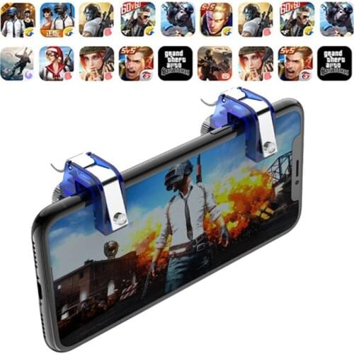 PUBG Moible Controller Gamepad Free Fire L1 R1 Shooting Triggers PUGB Mobile Gamepad Grip L1R1 Joystick For IPhone Android Phone