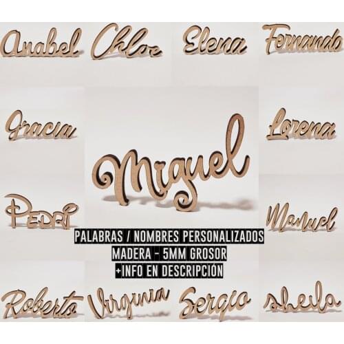 GRAFIKLASER Large Wooden Letters