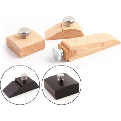 1Pc Beech Leather Sanding Block DIY Handmade Leather Edge Sandpaper Polishing Block, Leather Belt Polishing Base Holders Tools