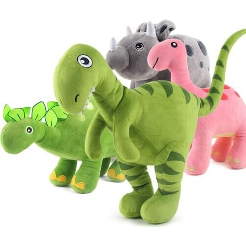 Kawaii Simulation Dinosaur Soft Pillows Plush Toys Soft Stuffed Animal Bed Sofa Decor Toys for Girls Children Kids Birthday Gift