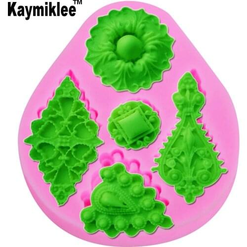Kaymiklee M341 Gems Silicone Mold Fondant Mould Cake Decorating Tools Chocolate Gumpaste Mold, Sugarcraft, Cake Decorating Set