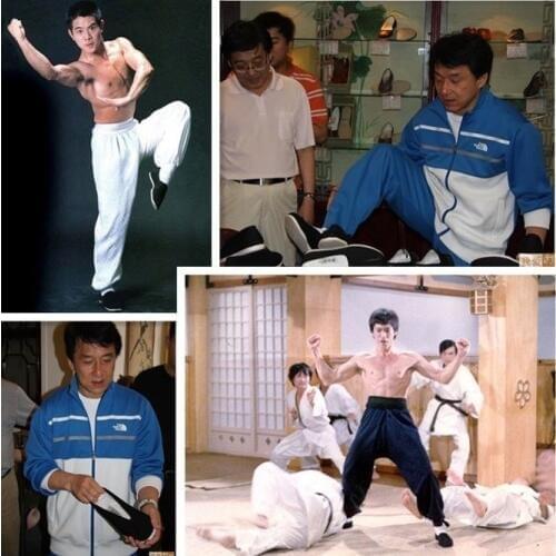 High Quality Cotton Fabric Made Chinese Wushu Sneakers Morning exercise Kung fu Tai chi Shoes Jackie chan Same style