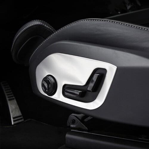 Car Styling Seat Adjustment Buttons Panel Decoration Sticker Trim For Volvo XC60 2018-20 Interior Modifed Accessories