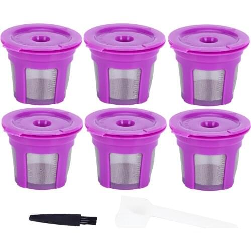Coffee Maker for Mocha Coffeware Sets Coffee Capsule Brush Spoon Set Reusable Coffee Making Filter Cup for KEURIG 2.0 1.0