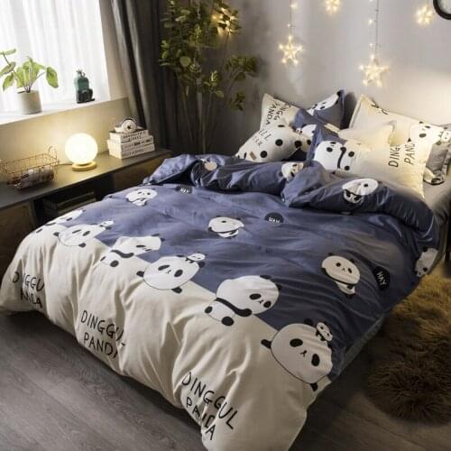 Bedding Set Activity Printing Imitate Article Aloe Home Textiles BedCover Bedsheet pillowcase queen king size