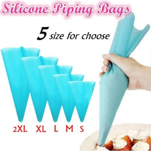 Cream Pastry Bag Confectionery Bag Silicone Icing Piping Nozzle DIY Cake Decorating Baking Decorating Tools Dropship