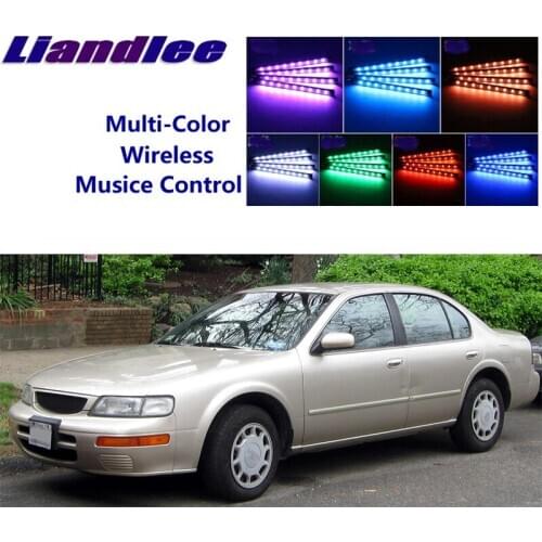 LiandLee For NissanMaxima Maxima A32 1994~1999 Car Interior UnderDash FootWell Seat Accent Music Rhythm Ambient Light