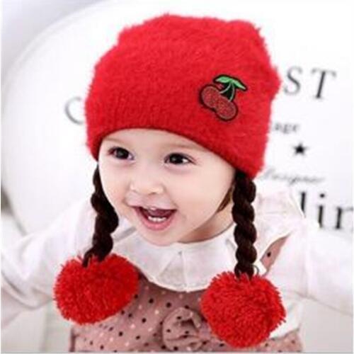 Lovely Wig Baby Winter Hat Infants Girl Princess Hat