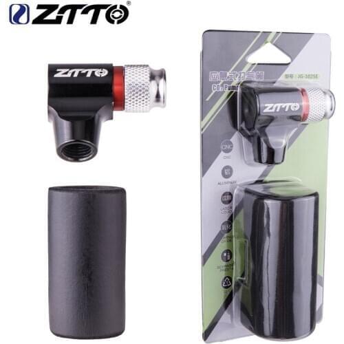 ZTTO Bicycle Pump CO2 Air Nozzle Aluminum Alloy Valve Adapter On For Mountain Road Bike Pump AV FV Quick Inflatable Bottle Valve