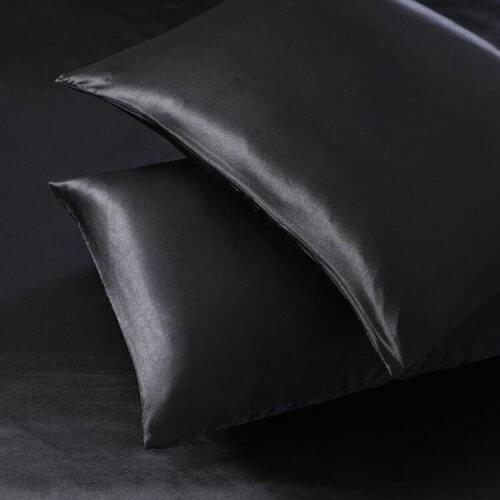 Pillowcase Imitation Of Silk Tin Envelope Pure Emulation Satin Comfortable Pillow Cover For Bed Throw Single Pillow Covers 1PC
