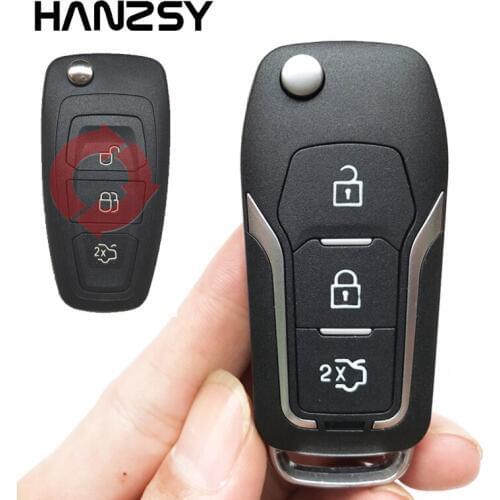 New Flip Folding key Case For Ford focus C max Mondeo Fiesta Focus Connect Modified 3 Buttons Car Remote key shell Fob Cover