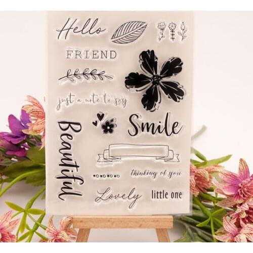 Transparent Clear Stamps for DIY Scrapbooking Paper Cards Crafts T1558 Smile