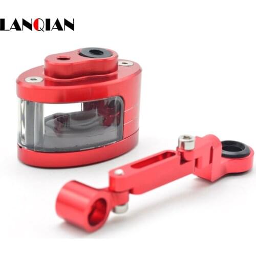 For RC8 RC8R RC125 125 990 SMR/SMT Super Motorcycle Brake Fluid Reservoir Oil Tank with mounting logo