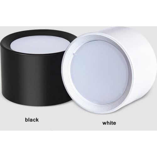 Dimmable led surface mounted downlight ceiling free hole cylindrical spotlight anti-fog 5W 7W 9W 12W 15W 24W ceiling light