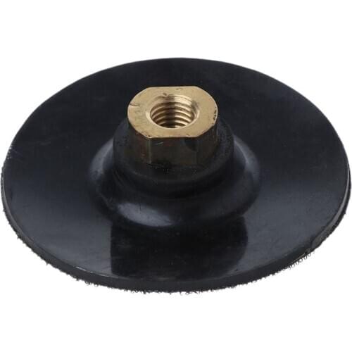 3'' 4'' M10 M14 Rubber Based Sanding and Grinding Discs Backing Holder Diamond Polishing Backer Pads Hook and Loop