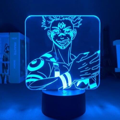 Anime Light Yuji Itadori Jujutsu Kaisen Led Panel Lights Valentines Day Gift For Boyfriend Anime Room Decor Led Lighting