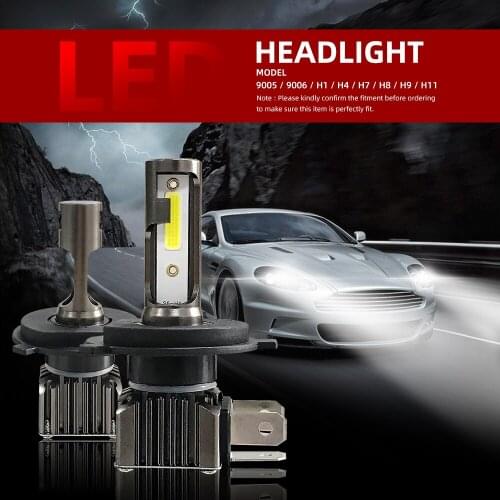2pcs MiNi Size H7 Canbus H11 H4 LED Headlight Diode Lamp for Auto Running Lights Led Bulb Fog Lights 9005 9006 Led Light Car New