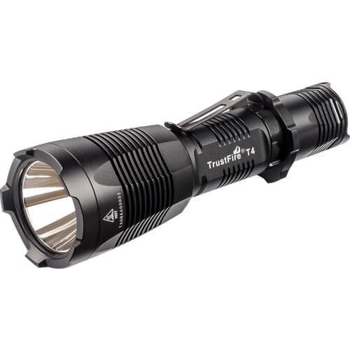 Trustfire T4 Tactical LED Flashlight 1000 Lumens Torch camping 18650 battery flash light 5 switch Modes flashlights IPX8