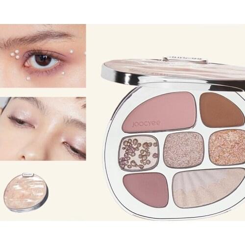 TT Fermented Amber Eye Shadow Plate Shell Eight-Color Comprehensive Plate Silk Matte Earth Tone Milk Tea Color Female