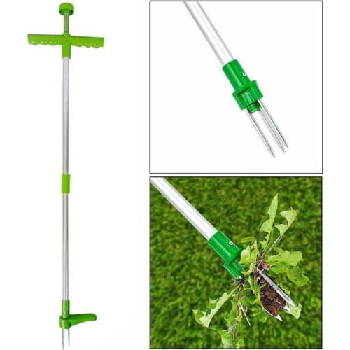 Outdoor Root Remover Killer Tool Portable Claw Weeder Manual Lightweight Garden Lawn Long Handled Aluminum Stand Up Weed Puller