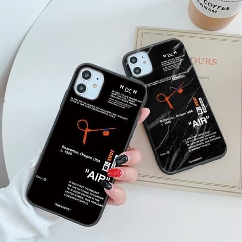 Street trend off soft case for iphone 12 MINI 11 pro x xs max xr 8 7 6 6s plus SE silicone phone cover marble coque fundas capa