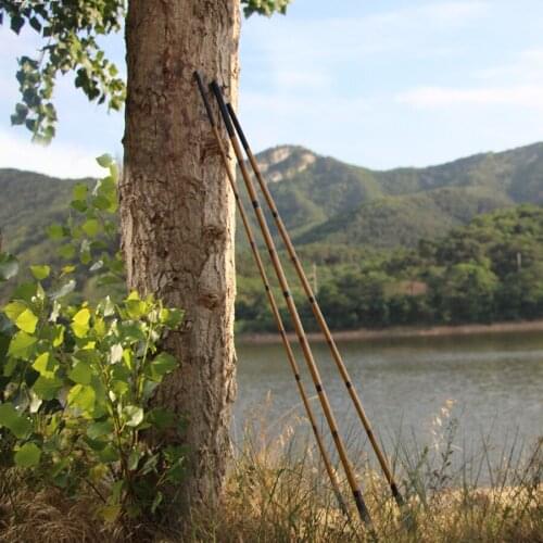 7.2m 1.1mm Ultra light River Fishing Rods Bamboo telescopic Vintage Travel Stream Fishing Rod Kit bara de pescar Fishing Tools